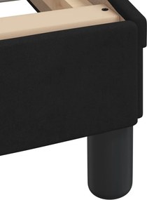 vidaXL Κρεβάτι με Στρώμα Μαύρο 160x200 εκ. Βελούδινο