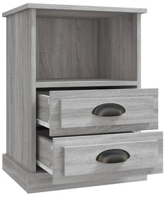 vidaXL Κομοδίνο Γκρι Sonoma 43x36x60 εκ.