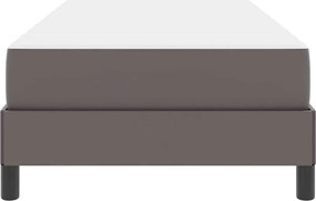 vidaXL Σκελετός Κρεβατιού με στρώμα Γκρι 80 x 200 cm ύφασμα