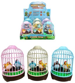 Πουλάκια Με Κλουβί Με Ήχο 1τμχ - Birds With A Cage With Sound 1pcs
