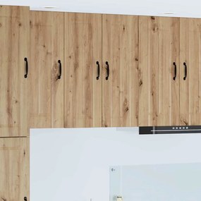 vidaXL Κρεμαστό ντουλάπι κουζίνας Lucca Artisan Δρυς 30 x 31 x 80 εκ.