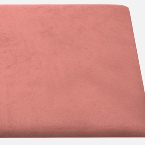 Πάνελ Τοίχου 12 τεμ. Ροζ 30 x 15 εκ. 0,54 μ² Βελούδινα - Ροζ