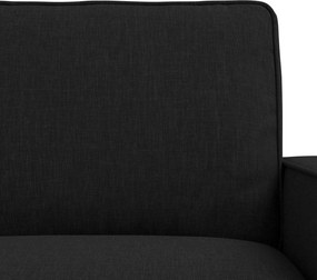 vidaXL Σετ Καναπέ 2 pcs Μαύρο 182 x 80 x 82 εκ ύφασμα