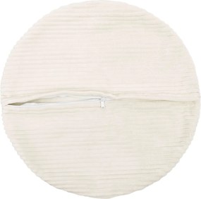 vidaXL Κάλυμμα Μαξιλαριού 6 pcs HEERLEN Κρεμ Ø 60 cm κορντουρόι