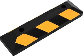 vidaXL Στοπ Στάθμευσης Ανακλαστικά 2 τεμ. 56 x 15 x 10 εκ. Καουτσούκ