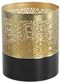 Κηροπήγιο 013.793500 8,5x9,5cm Black-Gold Metal