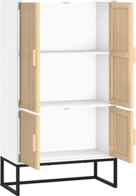 vidaXL Ντουλάπι Λευκό 70 x 35 x 125 εκ. από Επεξεργασμένο Ξύλο