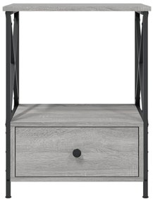 vidaXL Κομοδίνα 2 τεμ Γκρι Sonoma 50x41x65 εκ. από Επεξεργασμένο Ξύλο