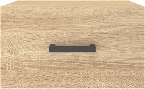 vidaXL Κομοδίνα Επιτοίχια 2 τεμ. Sonoma Δρυς 35 x 35 x 20 εκ.