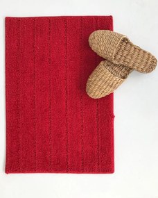 Micro Αντιολισθητικό Χαλάκι Μπάνιου Cozy 40x60cm 40x60cm Κόκκινο