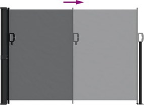 vidaXL Σκίαστρο Πλαϊνό Συρόμενο Μαύρο 140 x 300 εκ.