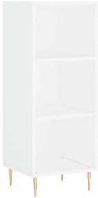 vidaXL Ντουλάπι Λευκό 34,5 x 34 x 180 εκ. από Επεξεργασμένο Ξύλο