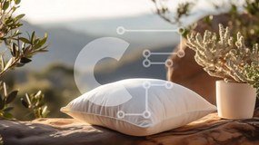 Intra Συλλεκτικό Ξύλινο Παζλ Plywood 4mm - Γραφική θέα με λευκό μαξιλάρι και βουνά Σε Ξύλινο Κουτί - Διαστάσεις: 10x10 cm – 25 κομμάτια