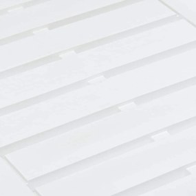 vidaXL Τραπεζάκι Κήπου Λευκό 78 x 55 x 38 εκ. Πλαστικό