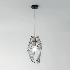 Φωτιστικό Οροφής Κρεμαστό I-Kiko-S20 E27 150x20cm Black-Gold Luce Ambiente Design