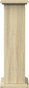 vidaXL Βάση Οθόνης με Αποθ. Sonoma Δρυς 31x30x90 εκ Επεξεργασμένο Ξύλο