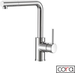 Cora 63359 Chrome - Μπαταρία Κουζίνας με Ντους
