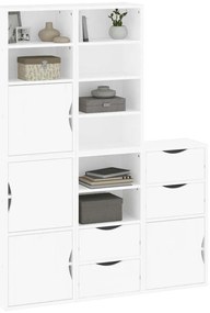 vidaXL Πλαϊνά ντουλάπια 5 τεμ. ODDA 40x24x79 εκ. από Μασίφ Ξύλο Πεύκου