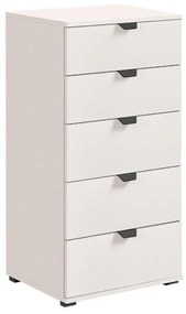 Chest of drawers Duero 5F 45 White 45*40*95 cm