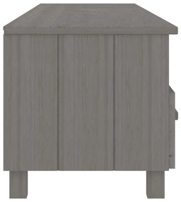 vidaXL Έπιπλο Τηλεόρασης HAMAR Αν. Γκρι 158x40x40εκ. Μασίφ Ξύλο Πεύκου