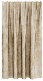vidaXL Κουρτίνα με κουρτίνες 2 pcs Κρεμ 140 x 140 cm Βελούδο