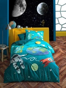 Παιδικό Σετ Σεντόνια SPACE Σετ σεντόνια μονά με λάστιχο: 170 x 240 + 100 x 200+30 + 1 μαξιλαροθήκη 50 x 70 εκ.