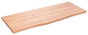vidaXL Πάγκος Μπάνιου Ανοιχτό Καφέ 100x40x2 εκ. Επεξ. Μασίφ Ξύλο