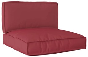 vidaXL Σετ Μαξιλαριών Πάγου 2 pcs Μπορντό 80 x 80 x 12 cm