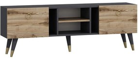 Έπιπλο Τηλεόρασης Rudy 505CRL1709 180x29,6x41,6cm Natural-Anthracite