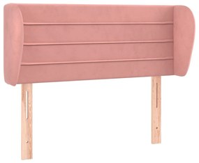 Κεφαλάρι με Πτερύγια Ροζ 93x23x78/88 εκ. Βελούδινο 3117325