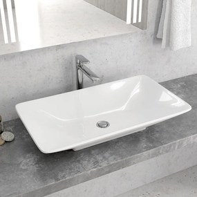 Νιπτήρας Επικαθήμενος LT 1017 70x40x12,5cm White Karag Πορσελάνη
