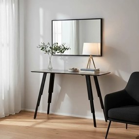 Κονσόλα Lifo MDF ανθρακί cement-μαύρο 120x40x75εκ 120x40x75 εκ.