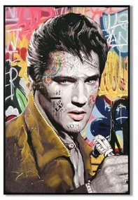 ΠΙΝΑΚΑΣ ΣΕ ΚΑΜΒΑ ΜΕ ΠΛΑΣΤΙΚΟ ΠΛΑΙΣΙΟ Fylliana "Elvis Presley" 62x4x92cm 108-224-053