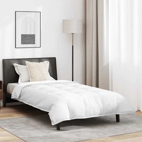 vidaXL Κουβέρτα 2 σε 1 με μαξιλάρι 2 pcs Λευκό Φτέρος