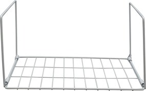 Κρεμαστό Μεταλλικό Ράφι 32x19x17cm Άσπρο ή Μαύρο - Άσπρο