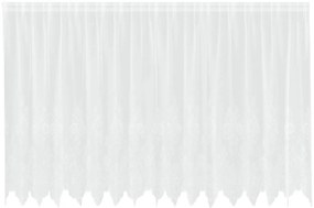 vidaXL Κουρτίνες με κουρτίνες Λευκό 400 x 140 cm Πολυεστέρας
