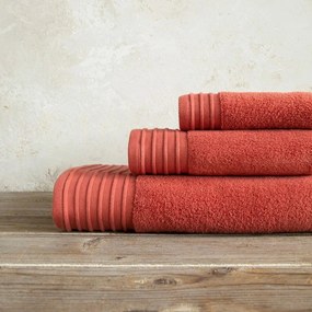 Πετσέτα Feel Fresh Warm Terracotta Nima Προσώπου 50x100cm 100% Cotton