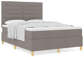 vidaXL Κρεβάτι με Μπαούλο και Στρώμα Ταφ 160x200 εκ Ύφασμα