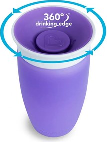 Ποτήρι Εκπαιδευτικό 296ml Munchkin Miracle Sippy Cup Purple