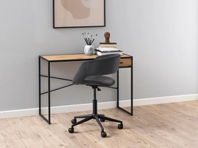 Καρέκλα γραφείου Oakland 342, Γκρι, 87x56x54cm, 8 kg, Με μπράτσα, Με ρόδες, Μηχανισμός καρέκλας: Economic | Epipla1.gr