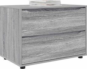 vidaXL Ντουλάπι αποθήκευσης Γκρίζο Σονομα 80 x 48 x 57 εκ