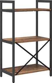 vidaXL Ράφι Βιβλίων 3 επιπέδων 56 x 34 x 96 εκ Επεξεργασμένο Ξύλο