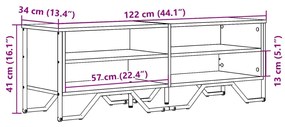 ΈΠΙΠΛΟ ΤΗΛΕΟΡΑΣΗΣ ΚΑΠΝΙΣΤΗ ΔΡΥΣ 122X34X41ΕΚ. ΕΠΕΞΕΡΓΑΣΜΕΝΟ ΞΥΛΟ 848573