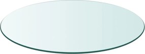 vidaXL Επιφάνεια Τραπεζιού Στρογγυλή 700 χιλ. από Ψημένο Γυαλί