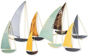 Διακοσμητικό Τοίχου Yavuz 930DYU1113 111x8x70cm Multi Wallity Μέταλλο