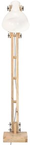 vidaXL Φωτιστικό Δαπέδου Λευκό από Μασίφ Ξύλο Μάνγκο E27