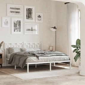 vidaXL Κεφαλάρι Λευκό 150 εκ. Μεταλλικό