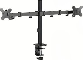 Βάση Γραφείου με Βραχίονα για 2 Οθόνες 15" έως 33" και έως 8kg