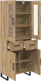 vidaXL Highboard 2 pcs Artisan Oak 69,5 x 34 x 180 εκ.