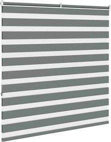 vidaXL Ζέβρα τυφλή Σκούρο Γκρι Πλάτος υφάσματος 145,9 εκ. Πολυεστέρας